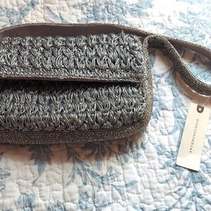 The Fiona Beaded Bag Crochet Silver